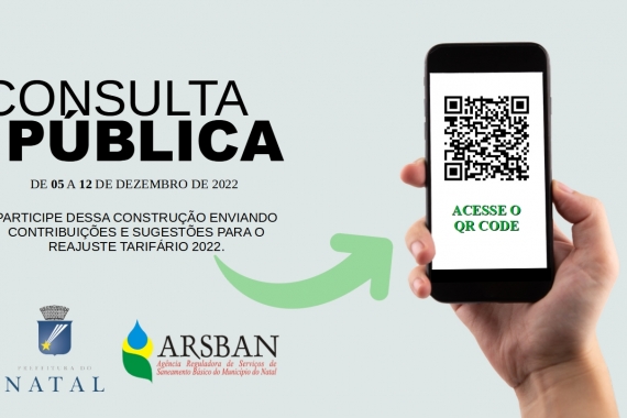 Arsban abre consulta pública para reajuste tarifário 2022