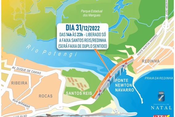 STTU coordena operação do réveillon na Ponte Newton Navarro e em Ponta Negra