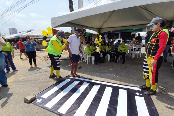 STTU leva ações do Maio Amarelo para CEASA e promove atividades educativas em Natal