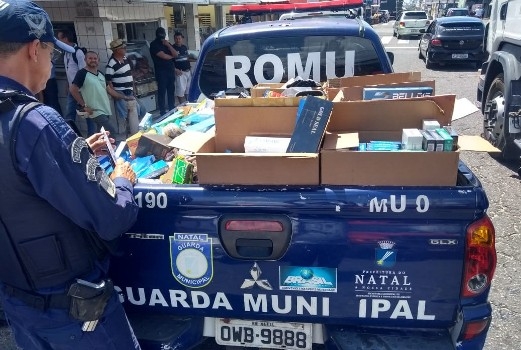 Guarda Municipal apreende uma tonelada de cigarro  contrabandeado no Alecrim