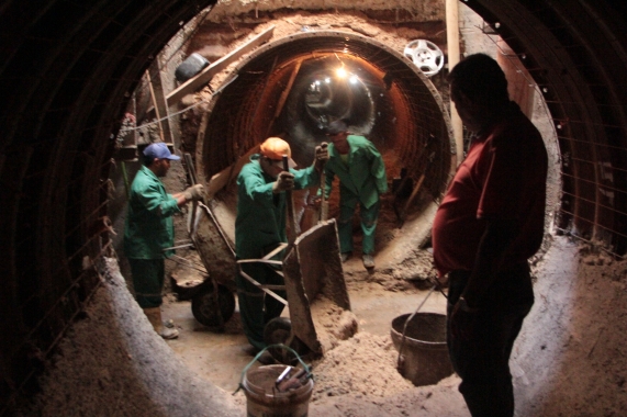 Túnel de macrodrenagem atinge 85% de conclusão e será entregue no 1º semestre de 2021
