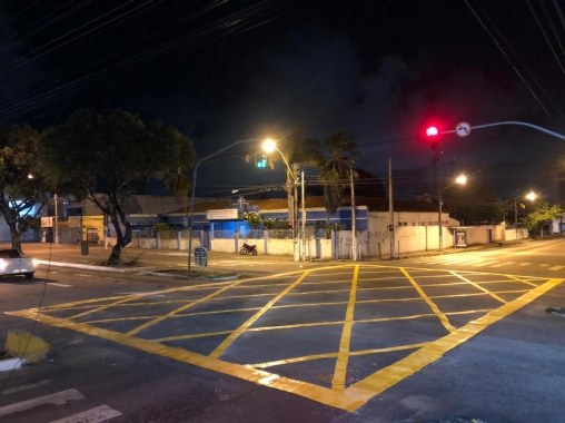 Avenida Bernardo Vieira tem sinalização recuperada pela STTU