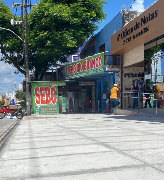Obras de acessibilidade da avenida Rio Branco avançam