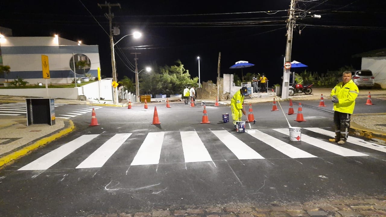 Trabalho de revitalização da sinalização viária atende às quatro regiões administrativas 