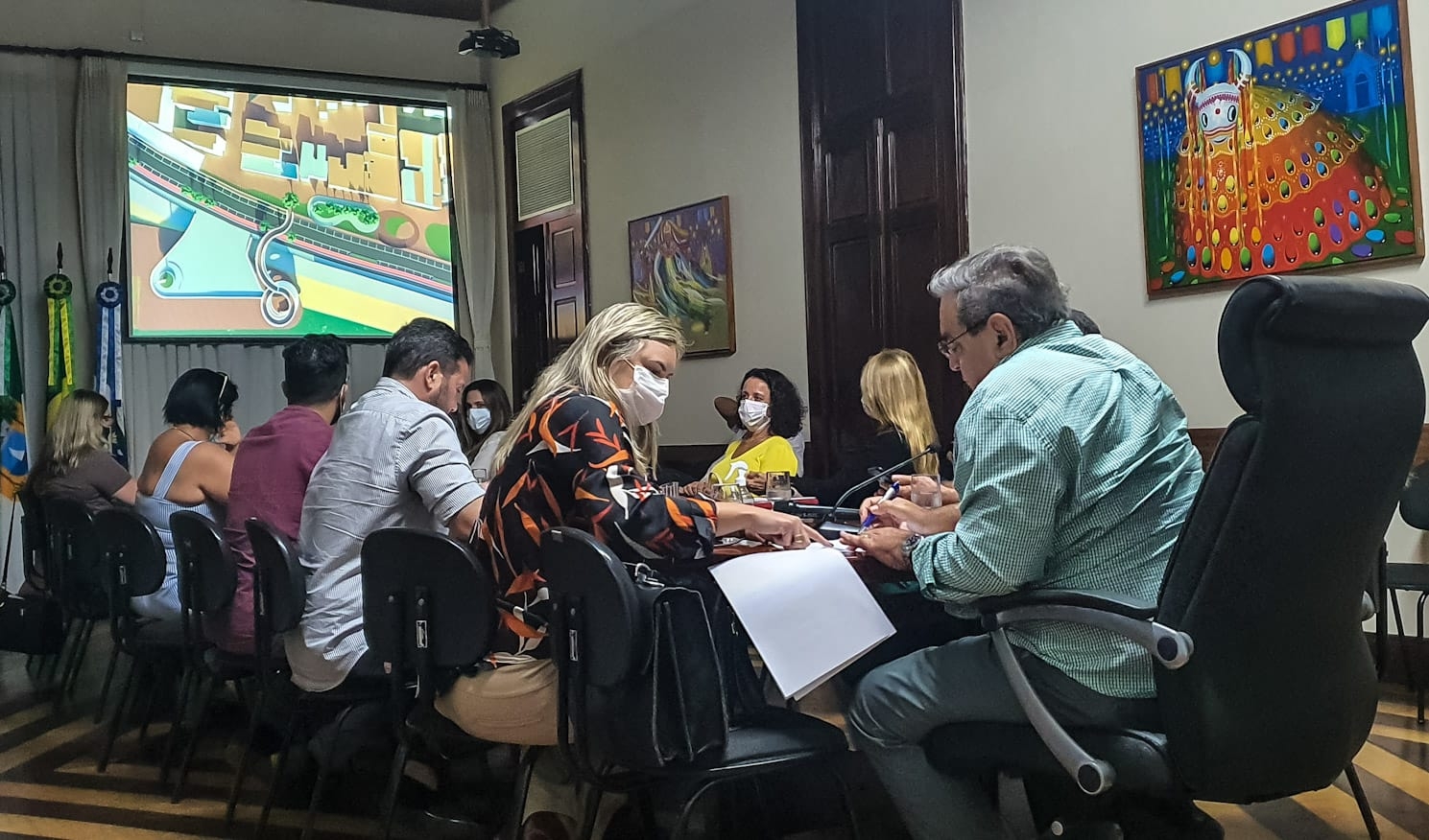 Reunião discute obras da Praça Pedro Velho, Parque do Jiqui e Pedra do Rosário