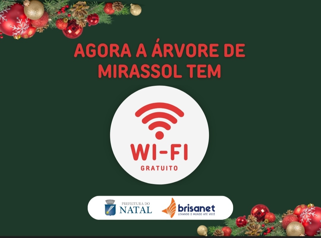 Praça da Árvore de Mirassol agora tem Wi-Fi gratuito