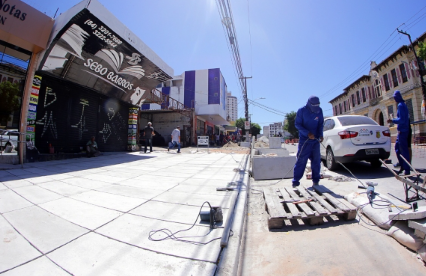 Obras de acessibilidade da Rio Branco serão concluídas neste semestre