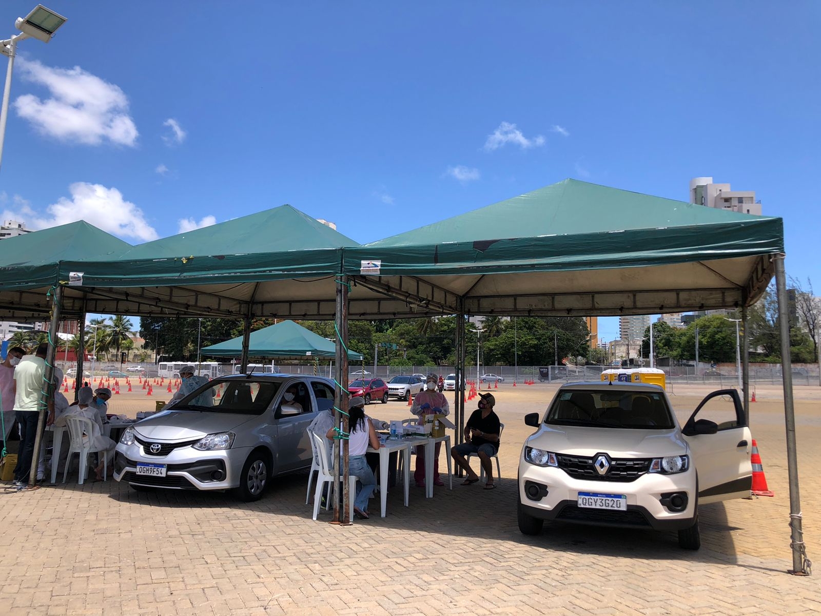 Drive de testagem para Covid-19 da Arena das Dunas realizou mais de 12 mil atendimentos
