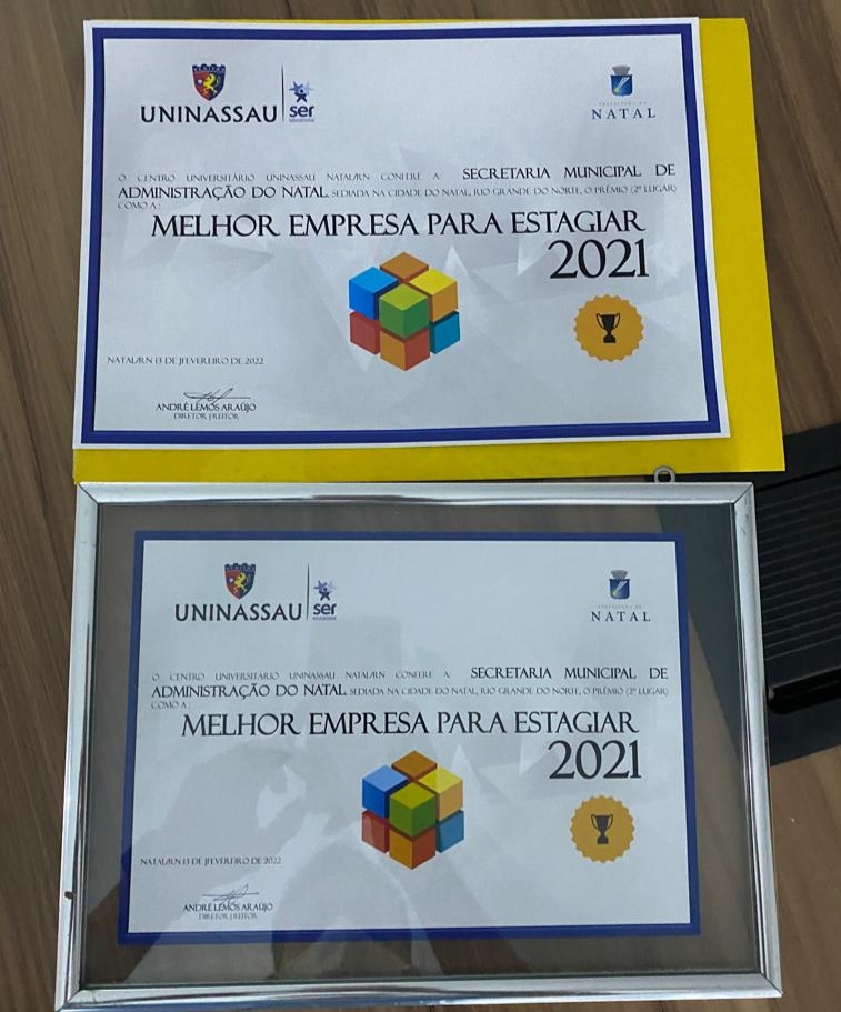 Prefeitura fica em segundo lugar entre melhores instituições para estagiar no RN