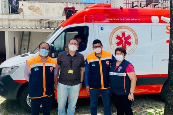  SAMU Natal recebe ambulância do MPT e Prossegur