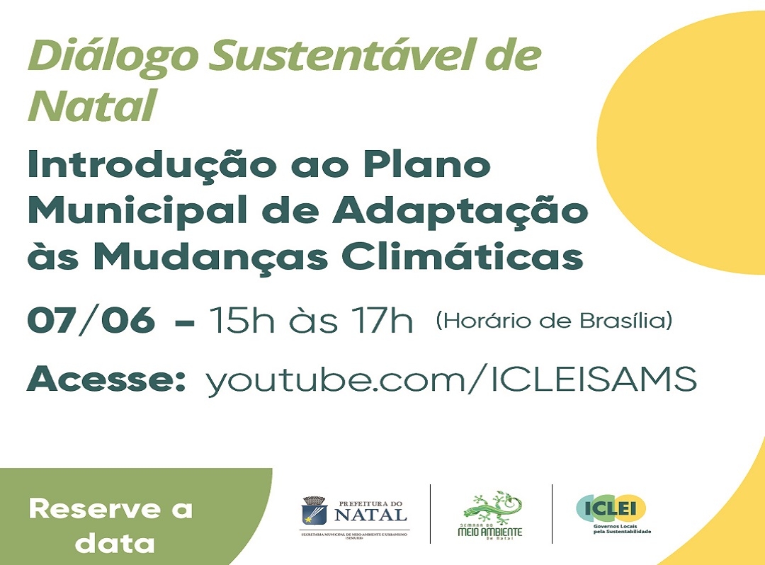 Sema 2022 terá palestra on-line "Diálogos Sustentáveis" em parceria com ICLEI Brasil nesta terça