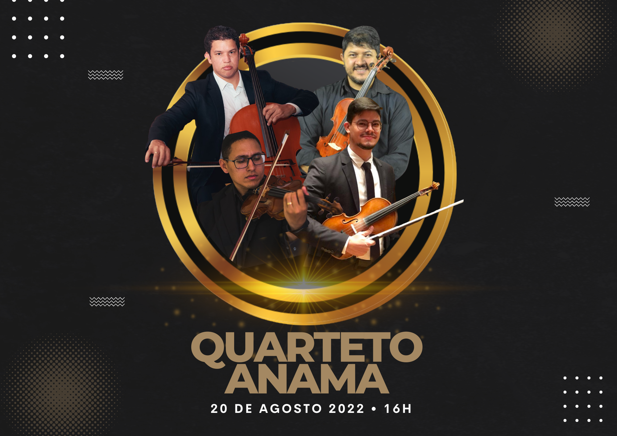 Quarteto Anama é confirmado como terceira atração do Concertos Potiguares no Parque da Cidade