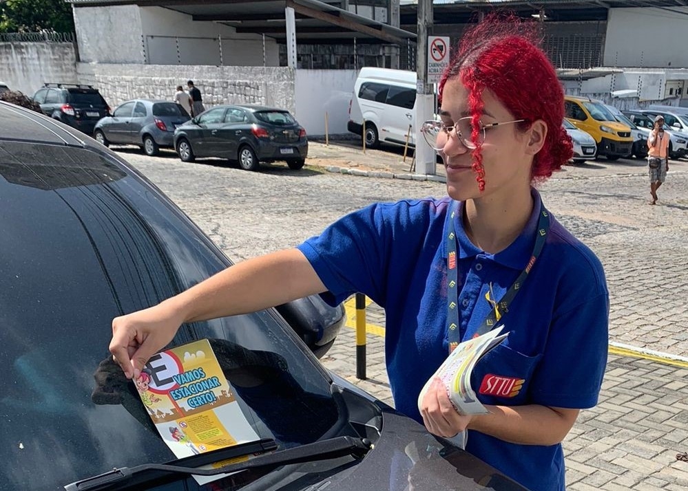 STTU prossegue com campanha Vamos Estacionar Certo