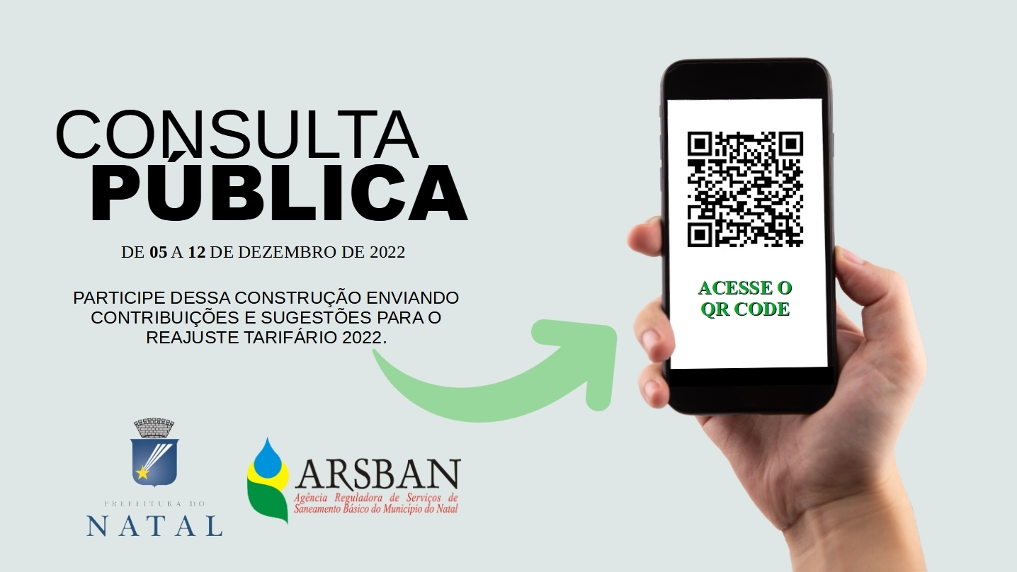 Arsban abre consulta pública para reajuste tarifário 2022
