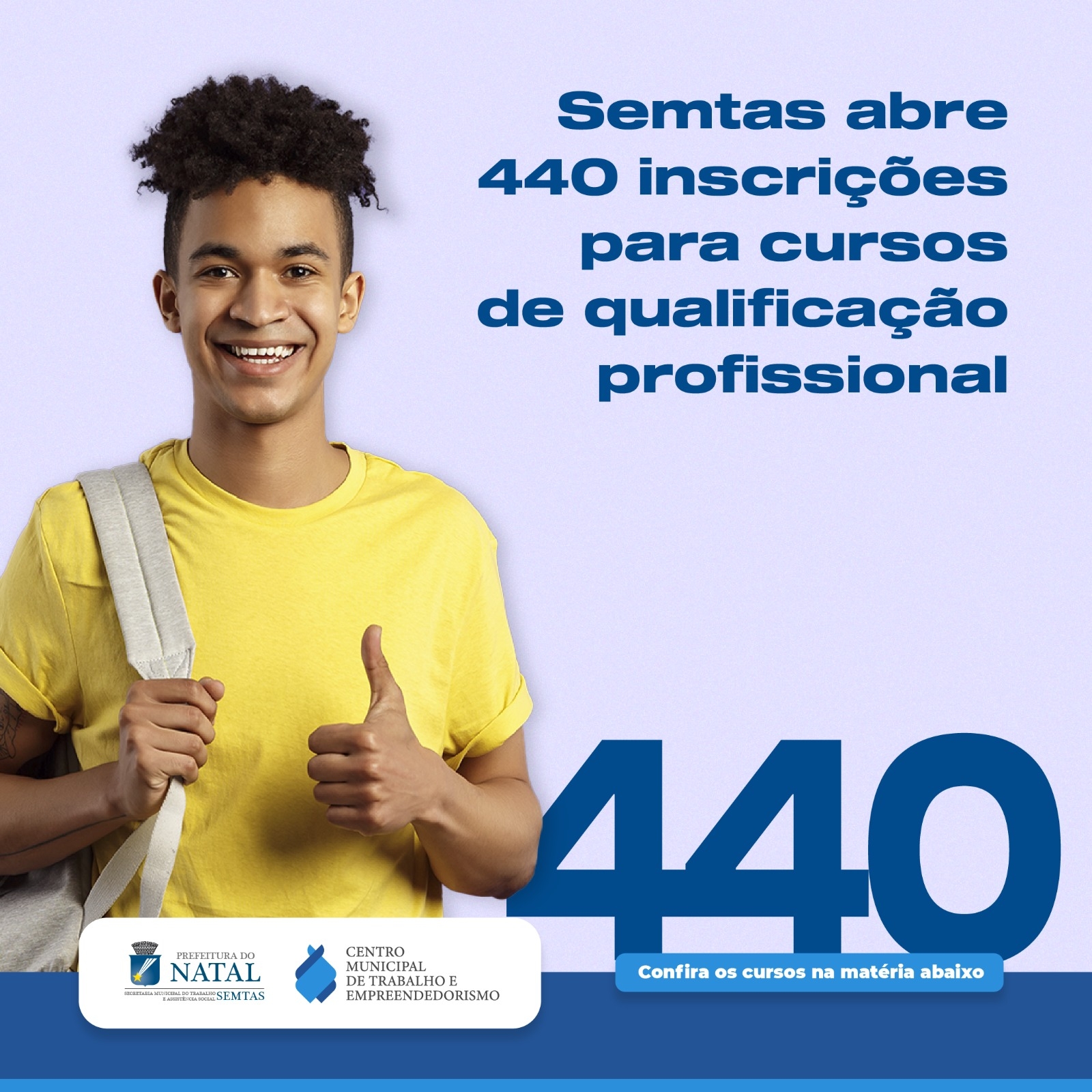 Prefeitura abre 440 inscrições para cursos de qualificação profissional 
