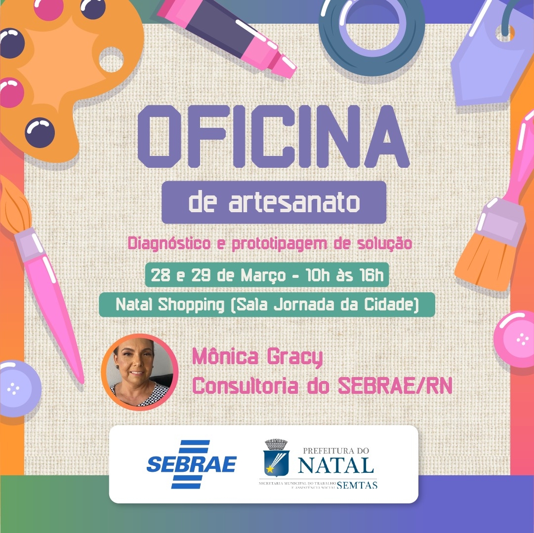 Prefeitura do Natal oferta oficinas para artesãos no Natal Shopping