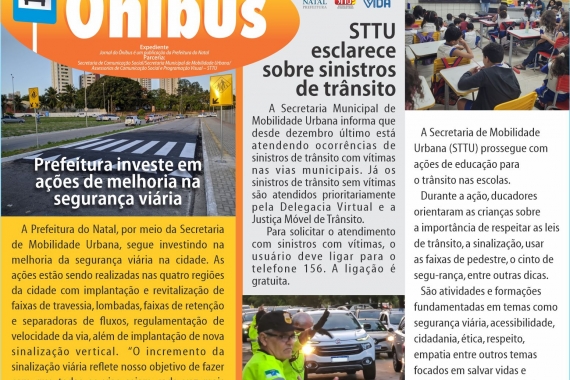 Saindo a edição de fevereiro do Jornal do Ônibus