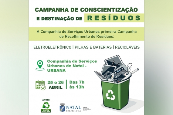 Urbana inicia campanha interna para recolhimento de resíduos recicláveis