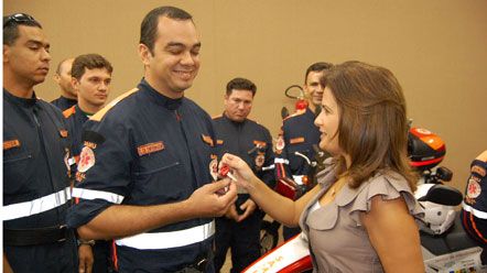 Samu recebe sete novas motos para atendimento de urg&ecirc;ncias emerg&ecirc;ncias