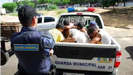 Guarda Municipal prende grupo que tentava depredar o Machadinho